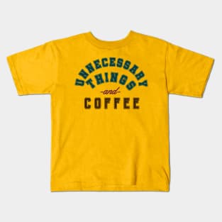 Unnecessary things and coffee Kids T-Shirt